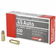 Aguila Ammunition Pistol, 45 ACP, 230 Grain, Full Metal Jacket, 50 Round Box 1E452110