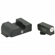 AmeriGlo I-Dot 2 Dot Sights for Glock 20,21,29,30,31,32,36, Green with White Outline, Front and Rear Sights GL-102