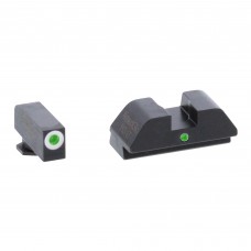 AmeriGlo I-Dot, Sight, Fits Glock 42 and 43, Green Tritium White Outline Front with Green Rear GL-105