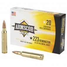 Armscor 223 Rem, 55 Grain, Full Metal Jacket, 20 Round Box FAC223-1N