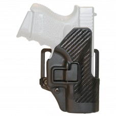 BLACKHAWK CQC SERPA Holster With Belt and Paddle Attachment, Fits Glock 26/27/33, Right Hand, Carbon Fiber, Black 410001BK-R