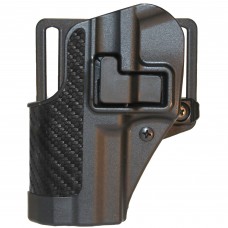 BLACKHAWK CQC SERPA Holster With Belt and Paddle Attachment, Fits S&W MP, Left Hand, Carbon Fiber, Black 410025BK-L
