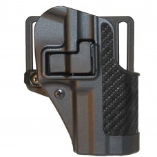 BLACKHAWK CQC SERPA Holster With Belt and Paddle Attachment, Fits S&W MP, Right Hand, Carbon Fiber, Black 410025BK-R