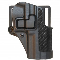 BLACKHAWK CQC SERPA Holster With Belt and Paddle Attachment, Fits Springfield XD Sub-Compact, Carbon Fiber, Black 410031BK-R
