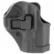 BLACKHAWK SERPA CQC Concealment Holster with Belt and Paddle Attachment, Fits S&W M&P Shield, Right Hand, Matte Black 410563BK-R