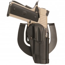 BLACKHAWK Sportster Belt Holster With Belt Loop and Paddle Attachment, Fits Glock 17/22, Left Hand, Carbon Fiber Finish, Black 415600BK-L