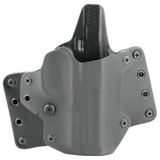 BlackPoint Tactical Leather Wing OWB Holster, Fits S&W M&P, Right Hand, Black Kydex & Leather, with 1.75