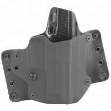 BlackPoint Tactical Leather Wing OWB Holster, Fits Sig Sauer P229, Right Hand, Black Kydex & Leather, with 1.75