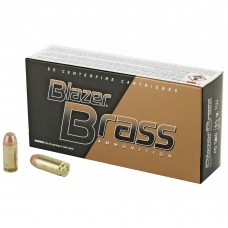 Blazer Ammunition Blazer Brass, 40 S&W, 165 Grain, Full Metal Jacket, 50 Round Box 5210