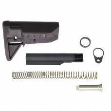 Bravo Company MOD 0 Stock Kit, SOPMOD (Widebody), Receiver Extension, Quick Detach End Plate, Lock Nut Action Spring, Carbine Buffer, Black Finish BCM-GFSK-MOD0-SPMD-BLK