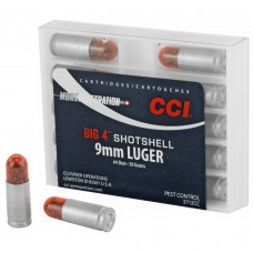CCI Shotshell, 9MM, 45 Grain, Shotshell, #4 Shot Size, 10 Round Box 3712CC