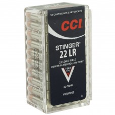 CCI Stinger, 22LR, 32 Grain, Gilded Lead Hollow Point, 50 Round Box 50