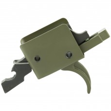 CMC Triggers Match Trigger, Single Stage, Curved,Fits Small Pin AR, OD Green 91501ODG