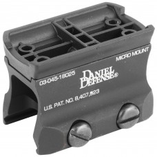 Daniel Defense Micro Aimpoint Mount, Fits Picatinny, Includes Lower 1/3 Adapter, Black 03-045-18025