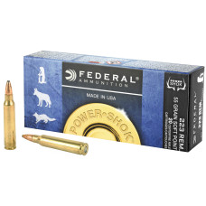 Federal PowerShok, 223REM, 55 Grain, Soft Point, 20 Round Box 223A