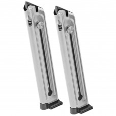 Ruger Magazine, 22LR, 10Rd, Fits Ruger MKIV and MKIII, 2 Pack, E-nickel Finish 90645