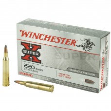 Winchester Ammunition Super-X, 220 Swift, 50 Grain, Pointed Soft Point, 20 Round Box X220S