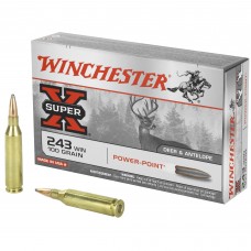 Winchester Ammunition Super-X, 243WIN, 100 Grain, Power Point, 20 Round Box X2432