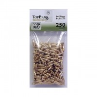 Top Brass .223 55 Grain FMJ Pull-Down Bullets 250 pieces