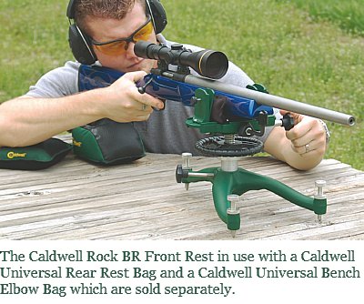 The Caldwell Rock BR Front Rest in Use