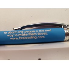 Blue Bright Soft Touch Diamond Stylus Pen with Inscription