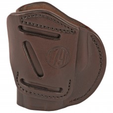 1791 4 Way Holster, Leather Belt Holster, Right Hand, Signature Brown, Fits Glock 26 27 33 & S&W MP9/Shield, Size 3 4WH-3-SBR-R