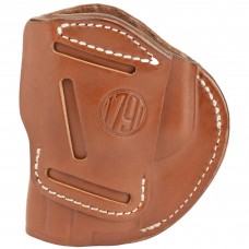 1791 4 Way Holster, Leather Belt Holster, Right Hand,Classic Brown, Fits Glock 17 19 22 23 & S&W MP9/MP40/MP45, Size 5 4WH-5-CBR-R