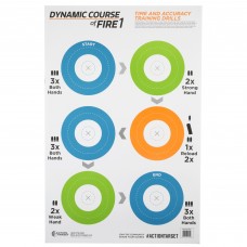 Action Target GS-DCFIRE1, Game Series, Dynamic Course Of Fire 1 Target, Blue/Green/Orange, 23