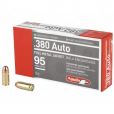 Aguila Ammunition Pistol, 380ACP, 95 Grain, Full Metal Jacket, 50 Round Box 1E802110