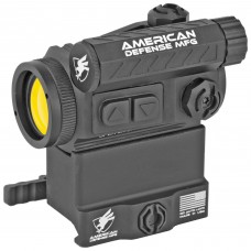 American Defense Mfg. Spek Red Dot, Black Finish, 2 MOA, T1 Lower Third Co-Witness Mount with Titanium Lever RD-T1-LT