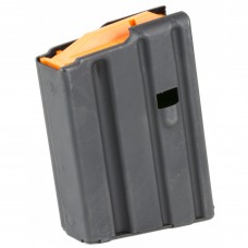 Ammunition Storage Components Magazine, 223 Rem, Fits AR-15, 5Rd, Stainless, Black, Orange Follower 223-5RD-SS
