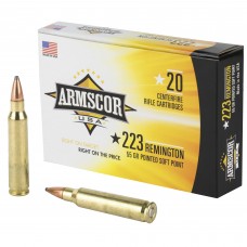 Armscor 223 Rem, 55 Grain, Pointed Soft Point, 20 Round Box AC223-2N