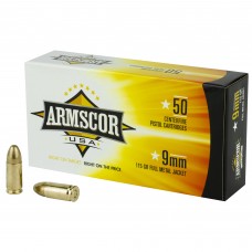 Armscor 9MM, 115 Grain, Full Metal Jacket, 50 Round Box FAC9-2N