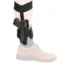 BLACKHAWK Ankle Holster, Size 10, Fits Small Autos (.22 - .25 Caliber) and Small Frame .32 and .380, Right Hand, Black 40AH10BK-R