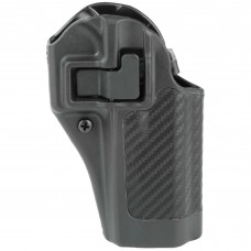 BLACKHAWK CQC SERPA Holster With Belt and Paddle Attachment, Fits Glock 20/21 and S&W MP.45, Right Hand, Carbon Fiber, Black 410013BK-R