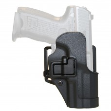 BLACKHAWK CQC SERPA Holster With Belt and Paddle Attachment, Fits HK P2000 Full/Compact, Right Hand, Black 410516BK-R