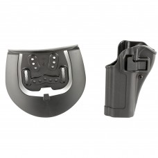 BLACKHAWK CQC SERPA Holster With Belt and Paddle Attachment,Fits CZ75/75B/75 Shadow SP01/85B, Left Hand, Black 410562BK-L