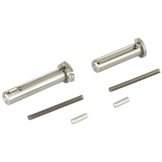 Battle Arms Development, Inc. Enhanced Pin Set Kit, For AR Rifles, Includes BAD-ETP-TI, BAD-EPP-TI, 2 KNS Detents, and 2 Springs,Titanium Finish 100-015-185