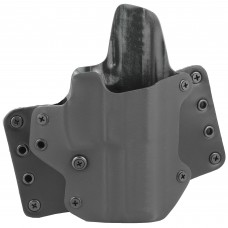 BlackPoint Tactical Leather Wing OWB Holster, Fits HK VP9, Right Hand, Black Kydex & Leather, with 1.75