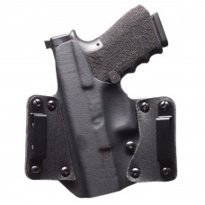 BlackPoint Tactical Leather Wing OWB Holster, Fits Sig P365, Right Hand, Black Kydex & Leather, with 1.75
