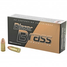 Blazer Ammunition Blazer Brass, 9mm, 115 Grain, Full Metal Jacket, 50 Round Box 5200