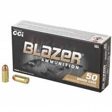 Blazer Ammunition Blazer Brass, 380ACP, 95 Grain, Full Metal Jacket, 50 Round Box 5202