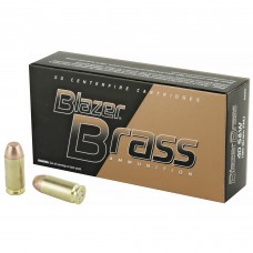 Blazer Ammunition Blazer Brass, 40 S&W, 180 Grain, Full Metal Jacket, 50 Round Box 5220