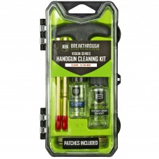 Breakthrough Clean Technologies Vision Series, Cleaning Kit, For .22 Cal, Includes Cleaning Rod Sections, Hard Bristle Nylon Brushes, Jags, Patch Holders, Cotton Patches, Durable Aluminum Handle And Mini Bottles of Breakthr