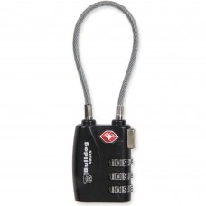 Bulldog Cases TSA Lock w/Steel Cable, Black Finish BD8022