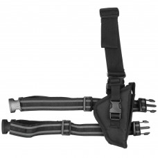 Bulldog Cases Pro Tactical Leg Holster, Fits Medium/Large Frame Auto Handgun, Right Hand, Black WTAC 7R