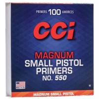 CCI Magnum Small Pistol Primers No. 0018 box of 100