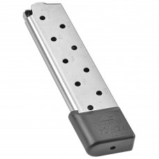CMC Products Magazine, Power Mag Plus, 45ACP, 10Rd, Stainless, Fits 1911 M-PMP-45FS10