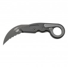 Columbia River Knife & Tool PROVOKE w/ VEFF SERRATIONS, Folding Knife with Kinematic, Combination Edge, D2 Steel Blade, Titanium Nitride Finish, 6061 T6 Aluminum Handle 4040V