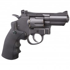 Crosman CO2 Powered Duel Ammo Full Metal Snub Nose Revolver, .177 BB, .177 Pellet, Double or Single Action 6-Shot Swing Out Cylinder with Reusable Cartridges, 400 Feet Per Second SNR357